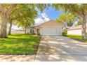 Well-maintained single story home featuring an attached garage and a spacious driveway at 613 Clairmont Ln, South Daytona, FL 32119