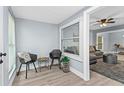 Cozy sitting area featuring light gray walls, modern furniture, and stylish decor at 603 W Miles St, Deland, FL 32720