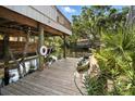 Dock with boat lift, canal access, and a charming waterside setting for leisure and recreation at 1108 Shockney Dr, Ormond Beach, FL 32174