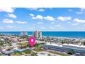 Stunning aerial view of the property's location near the beach, highlighted with a location pin at 1 Beechwood Dr, Ormond Beach, FL 32176