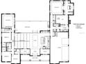 Detailed floor plan showcasing four bedrooms, three and a half baths, and a three-car garage in The Savannah model at 10739 Fiesta St, Clermont, FL 34711