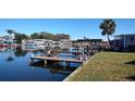 Private dock with access to the waterway at 1432 South Shore Dr, Tavares, FL 32778