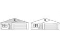 House front elevation showing a two-car garage and craftsman style at Tbd S Central Ave # Parcel A, Apopka, FL 32703