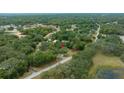 A bird's eye view of a house surrounded by lush greenery and a private setting at 13588 Sw 105Th Pl, Dunnellon, FL 34432