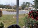 View from the screened porch overlooking the community at 32218 Sweet Briar Court, Leesburg, FL 34748
