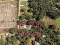 Aerial view of a home nestled on a spacious lot with mature trees at 871 Cr 548, Bushnell, FL 33513