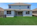 The home features a well-maintained backyard with lush green grass, offering a serene outdoor space at 5155 Firebush Dr, Apopka, FL 32712