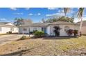 Charming single-story home featuring a well-maintained yard, light-colored exterior, and mature landscaping at 33352 Fountain Ln, Leesburg, FL 34788