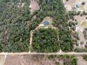 House nestled in a wooded area with a large lot and paved driveway at 3493 Edwards Road, Lady Lake, FL 32159