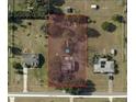 Aerial view showing house location and property boundaries at 32531 Wolfs Trl, Sorrento, FL 32776