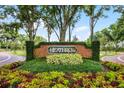 Brick Heathrow community entrance sign with landscaping at 1286 Prince Ct, Lake Mary, FL 32746