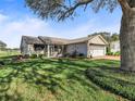 House exterior showcasing landscaping and a large tree at 1711 Lilly Ln, The Villages, FL 32159