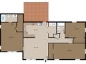 Detailed floor plan showing layout of rooms, dimensions, and appliance locations at 307 Park Ave, Groveland, FL 34736