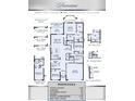 Detailed floor plan showcasing the layout of a 4-bedroom, 2-bath home with a 2-car garage at 5097 Grand Teton Ct, Deland, FL 32724