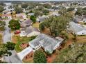 An aerial view showing the home's backyard and neighborhood at 5428 Tangelo St, Leesburg, FL 34748