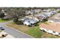 An aerial view of this light and bright single Gathering home in a quiet residential neighborhood at 901 Chula Ct, The Villages, FL 32159