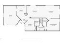 Floor plan featuring kitchen, living room, dining room, foyer, two bathrooms, two bedrooms, and a garage at 1952 Peachtree Ave, The Villages, FL 32162