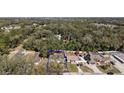 Aerial view of property, showcasing its location amidst lush greenery and proximity to neighborhood amenities at 151 Shiloh Ave, Lady Lake, FL 32159