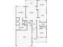 Detailed floor plan showcasing the layout of the home's rooms and dimensions at 117 Falling Acorn Ave, Groveland, FL 34736