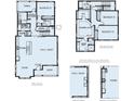 Detailed floor plan showcasing the home's layout, including bedrooms, kitchen, and living spaces at 9905 Gobat Aly, Orlando, FL 32827