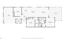 Detailed floor plan of the house featuring the dimensions of each room and the layout at 5829 Tupelo Ter, The Villages, FL 32163