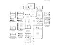 Detailed floor plan illustrating the layout of a modern home with the option for a study, gourmet kitchen, and spa bath at 1018 Fiesta Key Cir, Lady Lake, FL 32159