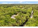 Beautiful aerial shot showcasing a home nestled in dense trees with a river nearby at 2870 Belinda Dr, Deland, FL 32720