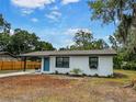 A quaint single-story home displays a well-maintained exterior and landscaped front yard at 412 Sunny Ct, Fruitland Park, FL 34731