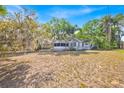 Quaint single-story home with a screened porch, surrounded by mature trees and a spacious yard at 16724 Highland Ave, Montverde, FL 34756