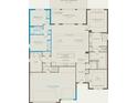 Detailed floor plan highlighting bedrooms, bathrooms, kitchen, and living spaces at 6308 Mossy Oak Rd, St Cloud, FL 34771
