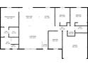 Detailed floorplan showcasing layout of bedrooms, kitchen, living room, and bathrooms at 12817 Sw 77Th Cir, Ocala, FL 34473