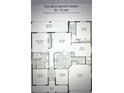 The King Arthur Series floor plan showing a 2-bedroom, 2-bath layout, study, Gathering room and 2-car garage at 3708 Fairfield Dr, Clermont, FL 34711