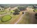 Picturesque aerial view of a well-manicured golf course surrounded by lush greenery at 17985 Se 102Nd Ct, Summerfield, FL 34491