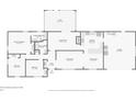 Floor plan illustrating the layout of the home, including the bedrooms, bathrooms, and living spaces at 42116 E Lakeview Dr, Altoona, FL 32702