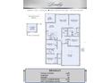 Floor plan of the home, a 4-bedroom, 2-bath with an optional covered lanai and 2 car garage at 5043 Abigail Dr, Lake Wales, FL 33859