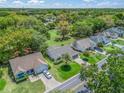 A tranquil neighborhood is showcased with verdant green spaces and well-spaced residences at 511 Chula Vista Ave, The Villages, FL 32159