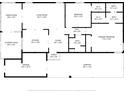 Detailed floor plan showcasing the layout of the home, including room dimensions and connections at 1401 W Highway 50 # 142, Clermont, FL 34711
