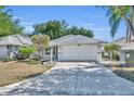 Charming single Gathering home with a well-manicured lawn and two car garage at 5614 King James Ave, Leesburg, FL 34748