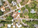 A lovely home with a pool, surrounded by lush greenery, in a beautiful neighborhood at 1001 N Lakeshore Blvd, Howey In The Hills, FL 34737