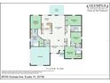 Detailed floor plan showcasing the layout of the home, including bedrooms, bathrooms, and living spaces at 36700 Oconee Ave, Eustis, FL 32736