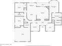 Detailed floor plan showcasing the layout with a spacious kitchen, primary suite, and garage at 10465 Se 41St Ter, Belleview, FL 34420