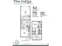 Detailed floor plan showcasing a 3-bedroom, 2.5-bath layout with a 2-car garage and courtyard at 6484 Barnstorm Way, St Cloud, FL 34771