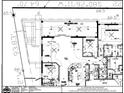 Detailed blueprint showcasing the home's layout, including the kitchen, bedrooms, lanai, and living spaces at 3138 Aurea Pl, The Villages, FL 32163