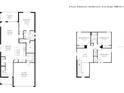 Layout featuring 4 bedrooms, 2.5 bathrooms, a loft, and a 2-car garage over two floors at 2048 Asher Ave, Minneola, FL 34715