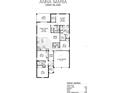Detailed floor plan showcasing the layout of a home including bedrooms, living spaces, and garage at 2168 Axel St, Minneola, FL 34715