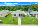 An aerial view showcases a cozy single-story home with well-manicured lawn in a serene neighborhood setting at 4649 College Dr, Orlando, FL 32811