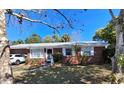 Charming single-story brick home featuring well-kept landscaping and a neatly manicured lawn at 2501 Sheridan Rd, Mount Dora, FL 32757