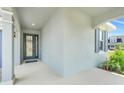 Inviting home entryway with modern door, neutral color palette, and ample natural light at 2025 Axel St, Minneola, FL 34715