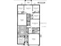 Detailed floor plan showcasing the layout of the home, including bedrooms, game room, kitchen, and Gathering areas at 11601 Thacker Dr, Clermont, FL 34711