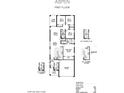 Aspen floor plan featuring an open-concept living space, four bedrooms, and lanai at 2245 Juniper Berry Dr, Minneola, FL 34715
